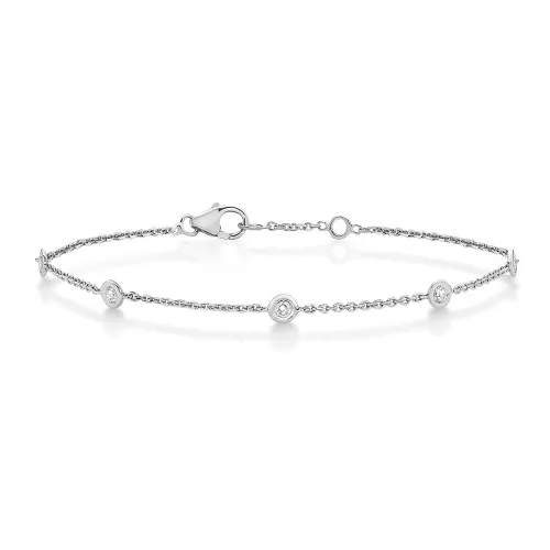 White Gold Diamond Bracelet Women's in UK for Sale (0.36ct)